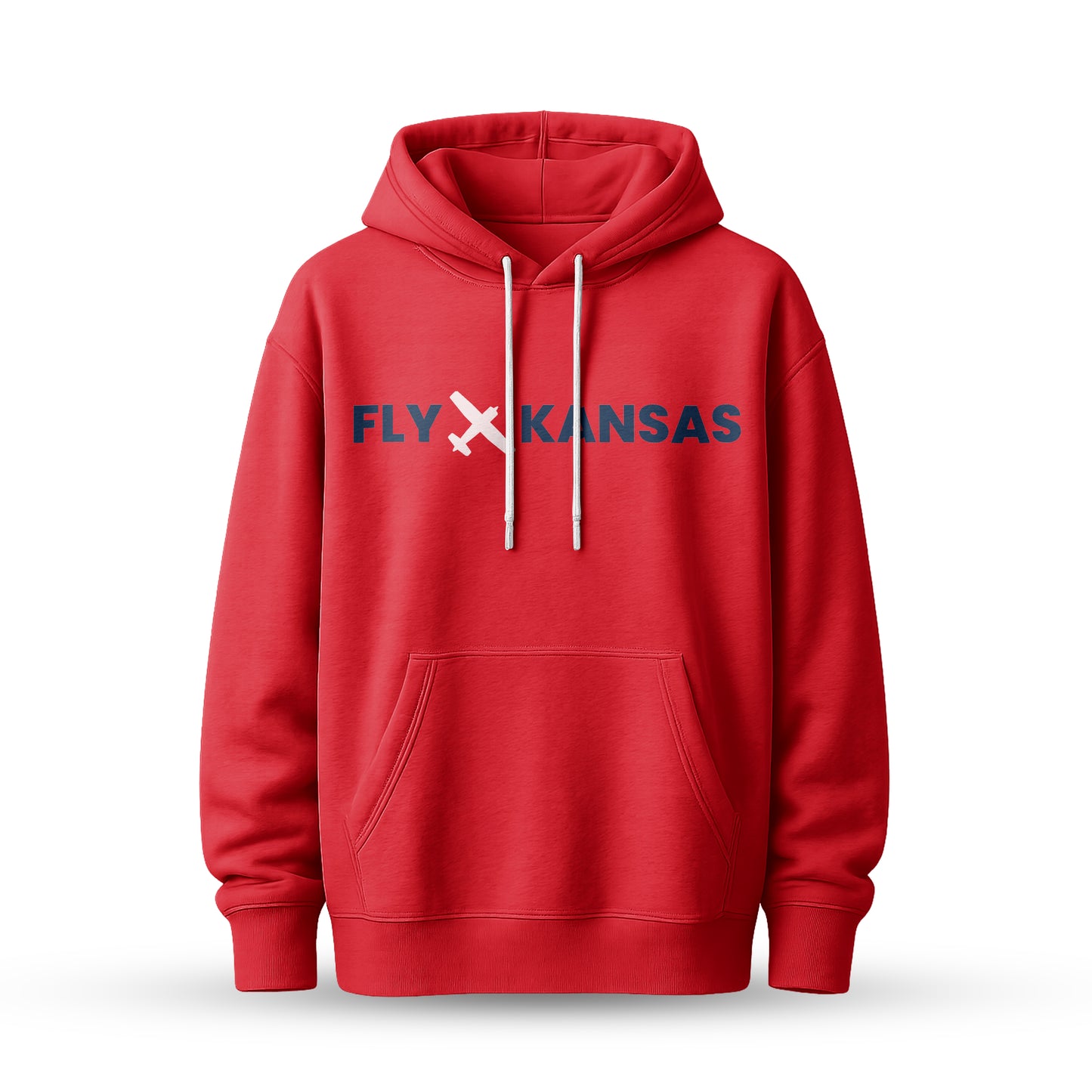 Fly Kansas Unisex Hoodie, Cozy Sweatshirt for Outdoor Adventures, Perfect for Travelers & Gift for Nature Lovers