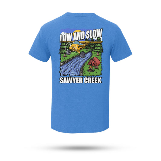 Low and Slow Sawyer Creek T-Shirt – Vintage Style Adventure Graphic Tee