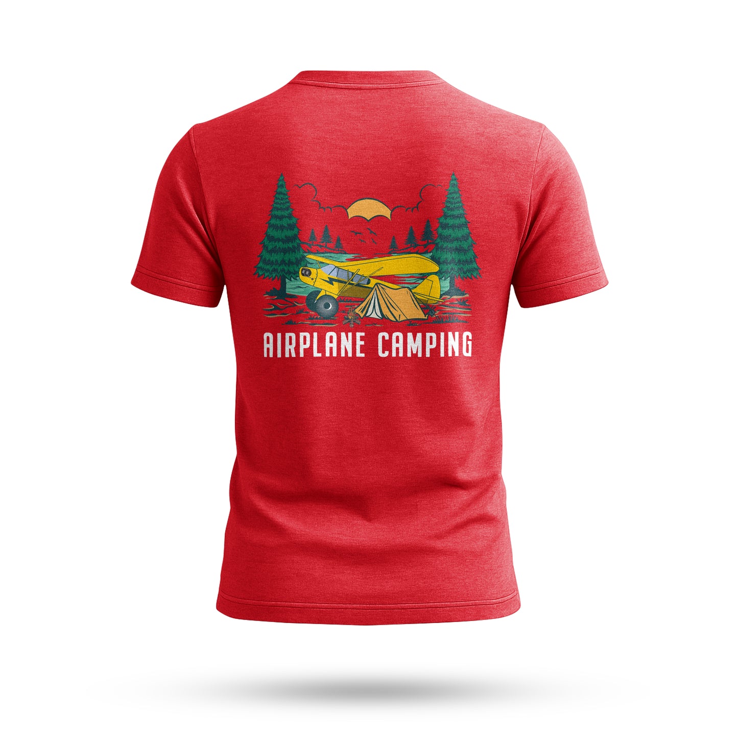 Airplane Camping Adventure T-Shirt, Outdoor Fashion, Camping Tee, Gifts for Travelers, Nature Lovers Shirt, Explorer Apparel, Backcountry Style