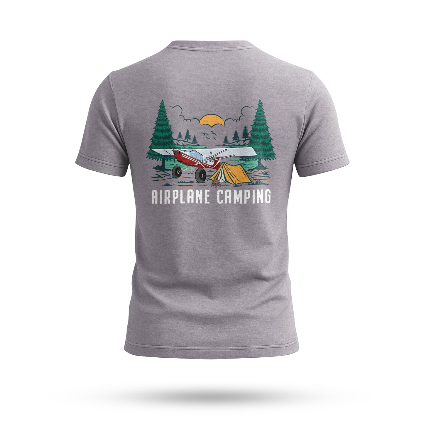 Rans S7 Airplane Camping T-Shirt - FLY BACKCOUNTRY, Camping Apparel, Hiking Gear, Airplane Lovers Gift, Nature Exploration Tee