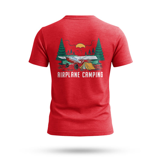 Rans S7 Airplane Camping T-Shirt - FLY BACKCOUNTRY, Camping Apparel, Hiking Gear, Airplane Lovers Gift, Nature Exploration Tee