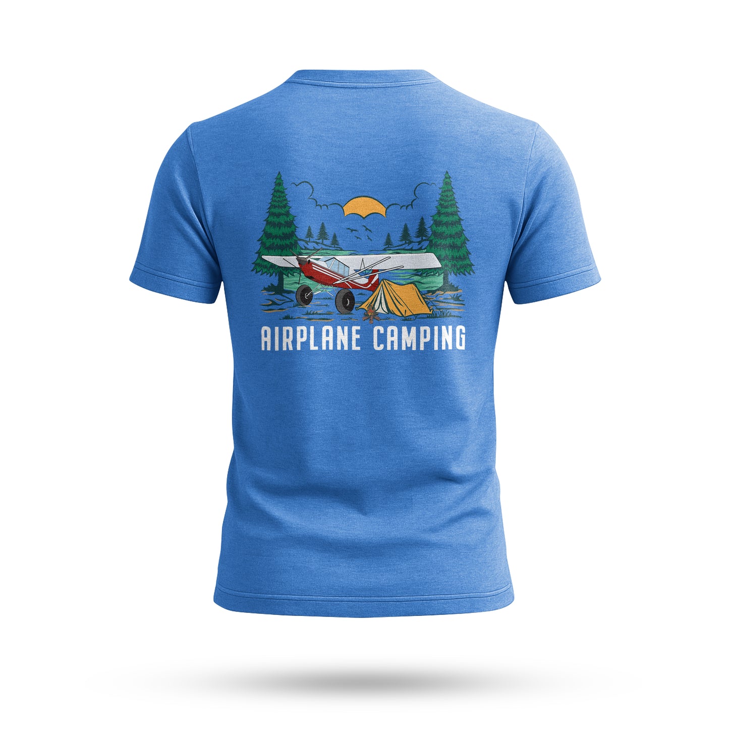 Rans S7 Airplane Camping T-Shirt - FLY BACKCOUNTRY, Camping Apparel, Hiking Gear, Airplane Lovers Gift, Nature Exploration Tee