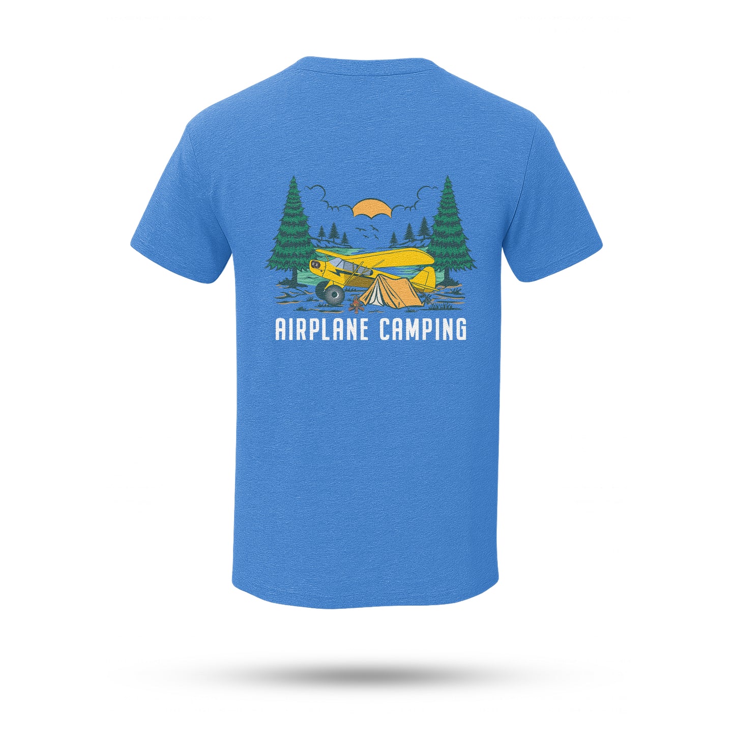 Airplane Camping Adventure T-Shirt, Outdoor Fashion, Camping Tee, Gifts for Travelers, Nature Lovers Shirt, Explorer Apparel, Backcountry Style