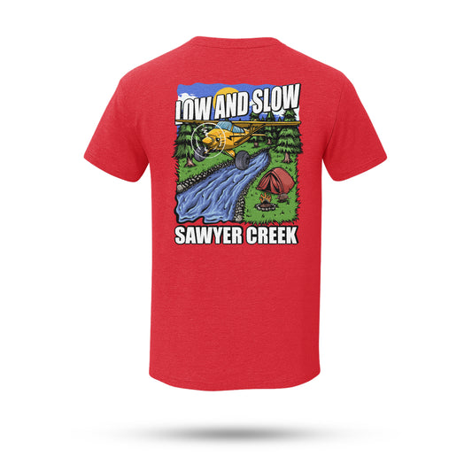 Low and Slow Sawyer Creek T-Shirt – Vintage Style Adventure Graphic Tee