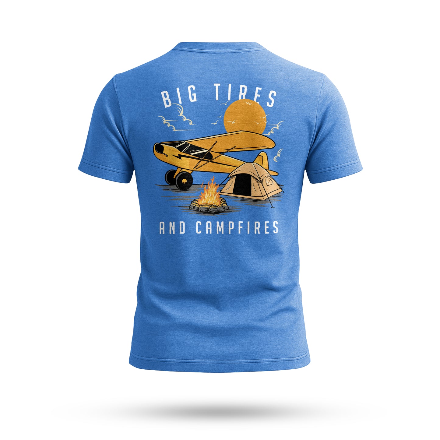 Big Tires and Campfires T-Shirt | Casual Love Tee, Everyday Comfort, Gift for Him or Her, Valentine's Day, Love Tokens