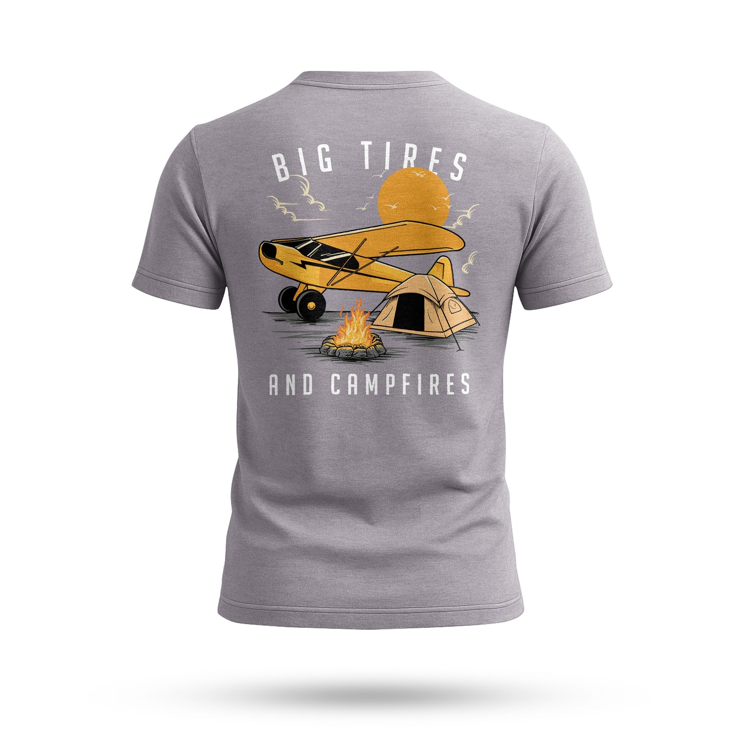 Big Tires and Campfires T-Shirt | Casual Love Tee, Everyday Comfort, Gift for Him or Her, Valentine's Day, Love Tokens