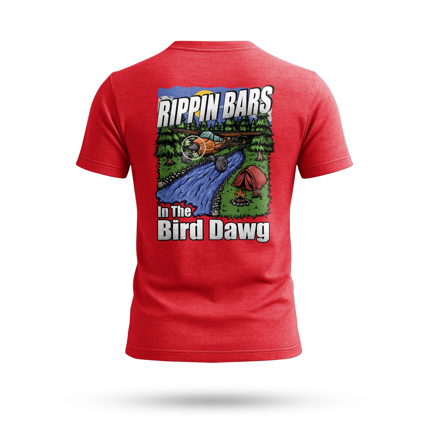 Rippin Bars in the Bird Dawg T-Shirt – Adventure & Camping Graphic Tee