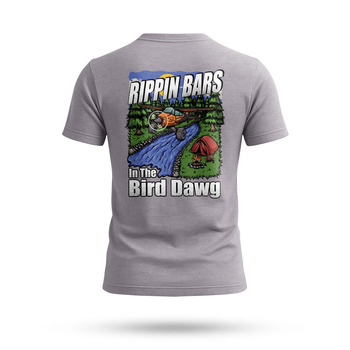 Rippin Bars in the Bird Dawg T-Shirt – Adventure & Camping Graphic Tee