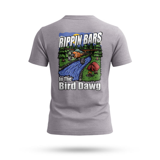 Rippin Bars in the Bird Dawg T-Shirt – Adventure & Camping Graphic Tee